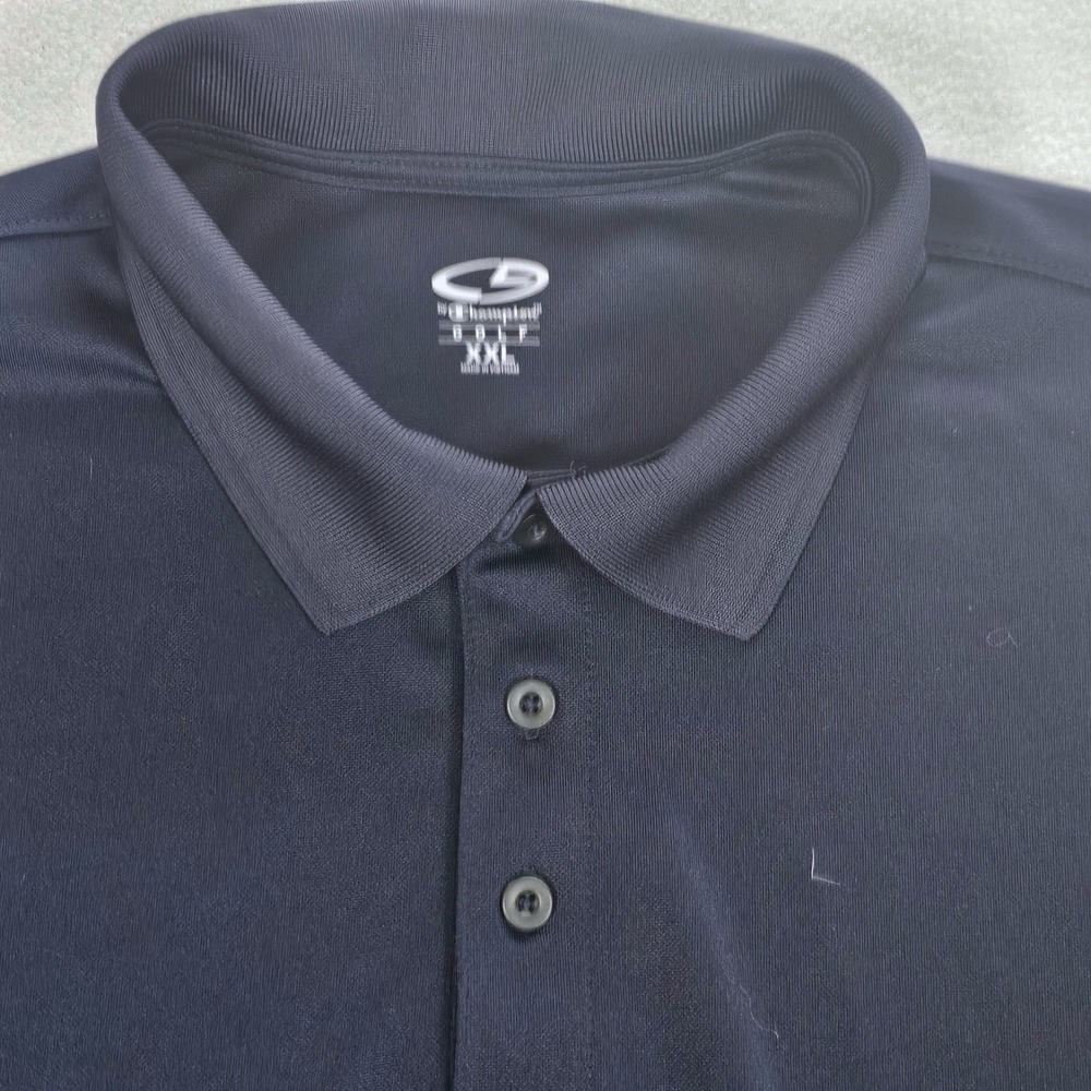 C9 by Champion Golf Polo Shirt Mens XXL Navy Blue Duo Dry Performance L1514